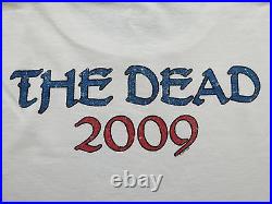 Grateful Dead Shirt T Shirt Steal Your Face The Dead 2009 Tour White Tee GDP XXL