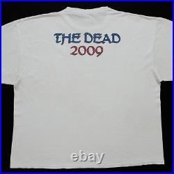 Grateful Dead Shirt T Shirt Steal Your Face The Dead 2009 Tour White Tee GDP XXL