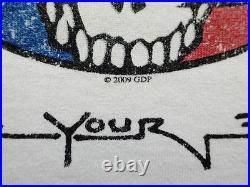 Grateful Dead Shirt T Shirt Steal Your Face The Dead 2009 Tour White Tee GDP XXL