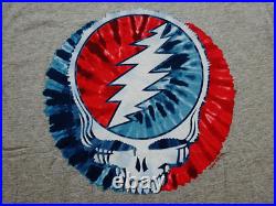 Grateful Dead Shirt T Shirt Steal Your Face Tie Dye 2004 GDP 2000's Grey L New