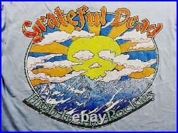 Grateful Dead Shirt T Shirt Vintage 1980 Boulder Colorado CU High In The Rockies