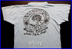 Grateful Dead Shirt T Shirt Vintage 1980 Boulder Colorado CU High In The Rockies