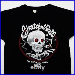 Grateful Dead Shirt T Shirt Vintage 1980 Mouse Kelley Bertha Smoking Skull L New
