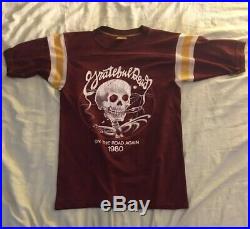 Grateful Dead Shirt T Shirt Vintage 1980 Mouse Kelley Smoking Skull Bertha 50/50