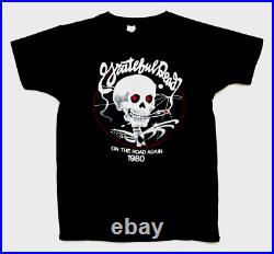 Grateful Dead Shirt T Shirt Vintage 1980 On The Road Again Smoking Bertha L New