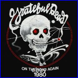 Grateful Dead Shirt T Shirt Vintage 1980 On The Road Again Smoking Bertha L New