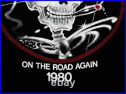 Grateful Dead Shirt T Shirt Vintage 1980 On The Road Again Smoking Bertha L New