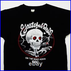Grateful Dead Shirt T Shirt Vintage 1980 On The Road Again Smoking Bertha L New