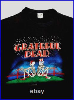 Grateful Dead Shirt T Shirt Vintage 1981 Dead Set San Francisco New York GDP L