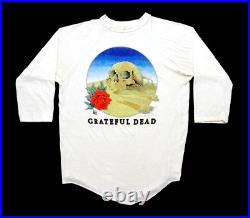 Grateful Dead Shirt T Shirt Vintage 1981 Europe'81 Stanley Mouse Skull Rose XL