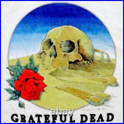 Grateful Dead Shirt T Shirt Vintage 1981 Europe'81 Stanley Mouse Skull Rose XL