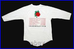 Grateful Dead Shirt T Shirt Vintage 1981 Europe'81 Stanley Mouse Skull Rose XL