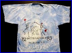 Grateful Dead Shirt T Shirt Vintage 1982 1983 Happy New Years Eve Oakland CA L
