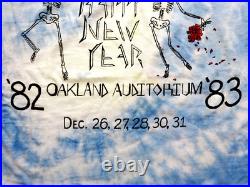 Grateful Dead Shirt T Shirt Vintage 1982 1983 Happy New Years Eve Oakland CA L