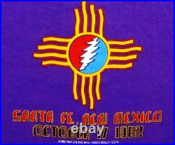 Grateful Dead Shirt T Shirt Vintage 1982 Santa Fe New Mexico NM Zia 10/17/82 GDP