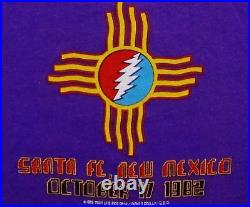 Grateful Dead Shirt T Shirt Vintage 1982 Santa Fe New Mexico Zia NM 10/17/82 GDP