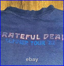 Grateful Dead Shirt T Shirt Vintage 1982 Summer Tour'82 Rick Griffin Art Large