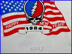 Grateful Dead Shirt T Shirt Vintage 1983 New Years Eve 1984 George Orwell USA L