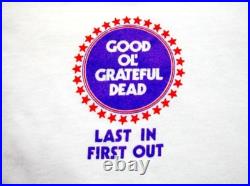 Grateful Dead Shirt T Shirt Vintage 1983 Road Crew Good Ol' Last In First Out XL
