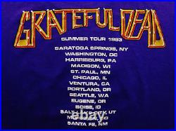 Grateful Dead Shirt T Shirt Vintage 1983 Summer Tour Kelley Deadheads GDP M New