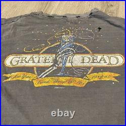 Grateful Dead Shirt T Shirt Vintage 1984 1985 New Years Eve Champagne Glass GDP