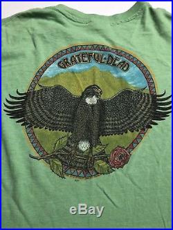 Grateful Dead Shirt T Shirt Vintage 1984 Mountain Hawk Eagle Eye Lundquist GDP L
