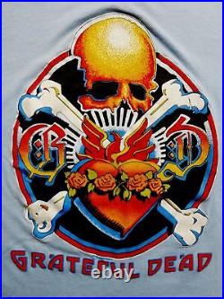 Grateful Dead Shirt T Shirt Vintage 1984 Rick Griffin GD Skull Bones 1980 GDP M