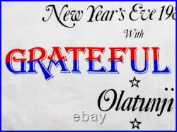 Grateful Dead Shirt T Shirt Vintage 1985 1986 New Years Eve Jerry Garcia L New