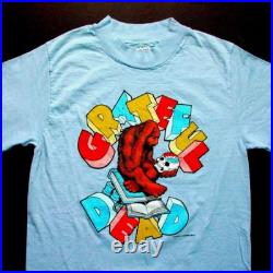Grateful Dead Shirt T Shirt Vintage 1985 Evolution Gorilla Books Skull GDP S New