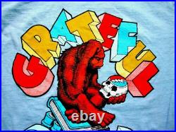 Grateful Dead Shirt T Shirt Vintage 1985 Evolution Gorilla Books Skull GDP S New