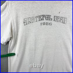 Grateful Dead Shirt T Shirt Vintage 1986 GD Movie Cartoon USA Uncle Sam TV