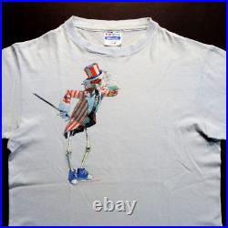 Grateful Dead Shirt T Shirt Vintage 1986 GD Movie Uncle Sam Skeleton USA GDP L