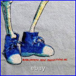 Grateful Dead Shirt T Shirt Vintage 1986 GD Movie Uncle Sam Skeleton USA GDP L