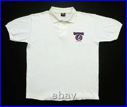 Grateful Dead Shirt T Shirt Vintage 1986 Steal Your Face Staff Polo Collar GDP M