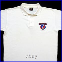 Grateful Dead Shirt T Shirt Vintage 1986 Steal Your Face Staff Polo Collar GDP M