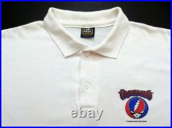 Grateful Dead Shirt T Shirt Vintage 1986 Steal Your Face Staff Polo Collar GDP M
