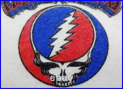 Grateful Dead Shirt T Shirt Vintage 1986 Steal Your Face Staff Polo Collar GDP M