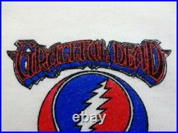Grateful Dead Shirt T Shirt Vintage 1986 Steal Your Face Staff Polo Collar GDP M
