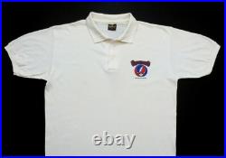 Grateful Dead Shirt T Shirt Vintage 1986 Steal Your Face Staff Polo Collar GDP M