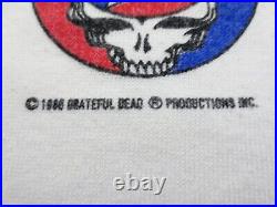 Grateful Dead Shirt T Shirt Vintage 1986 Steal Your Face Staff Polo Collar GDP M