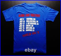 Grateful Dead Shirt T Shirt Vintage 1987 Bob Dylan & The Dead Griffin Art Train