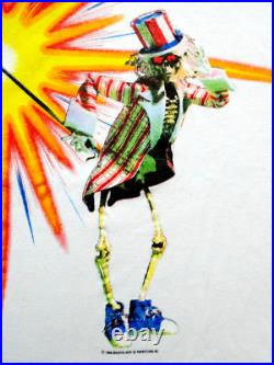 Grateful Dead Shirt T Shirt Vintage 1987 Fall Tour GD Movie Skeleton USA GDP L