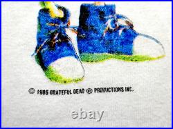 Grateful Dead Shirt T Shirt Vintage 1987 Fall Tour GD Movie USA Skeleton GDP L