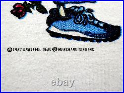 Grateful Dead Shirt T Shirt Vintage 1987 Fall Tour In The Dark Touch Grey GDM L