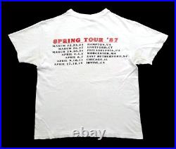 Grateful Dead Shirt T Shirt Vintage 1987 Spring Tour Guitar Eagle USA Perez GD L