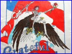 Grateful Dead Shirt T Shirt Vintage 1987 Spring Tour Guitar Eagle USA Perez GD L