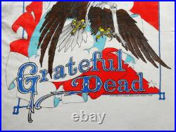 Grateful Dead Shirt T Shirt Vintage 1987 Spring Tour Guitar Eagle USA Perez GD L