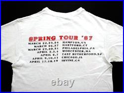 Grateful Dead Shirt T Shirt Vintage 1987 Spring Tour Guitar Eagle USA Perez GD L