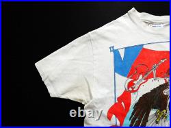 Grateful Dead Shirt T Shirt Vintage 1987 Spring Tour Guitar Eagle USA Perez GD L
