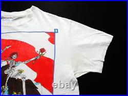 Grateful Dead Shirt T Shirt Vintage 1987 Spring Tour Guitar Eagle USA Perez GD L